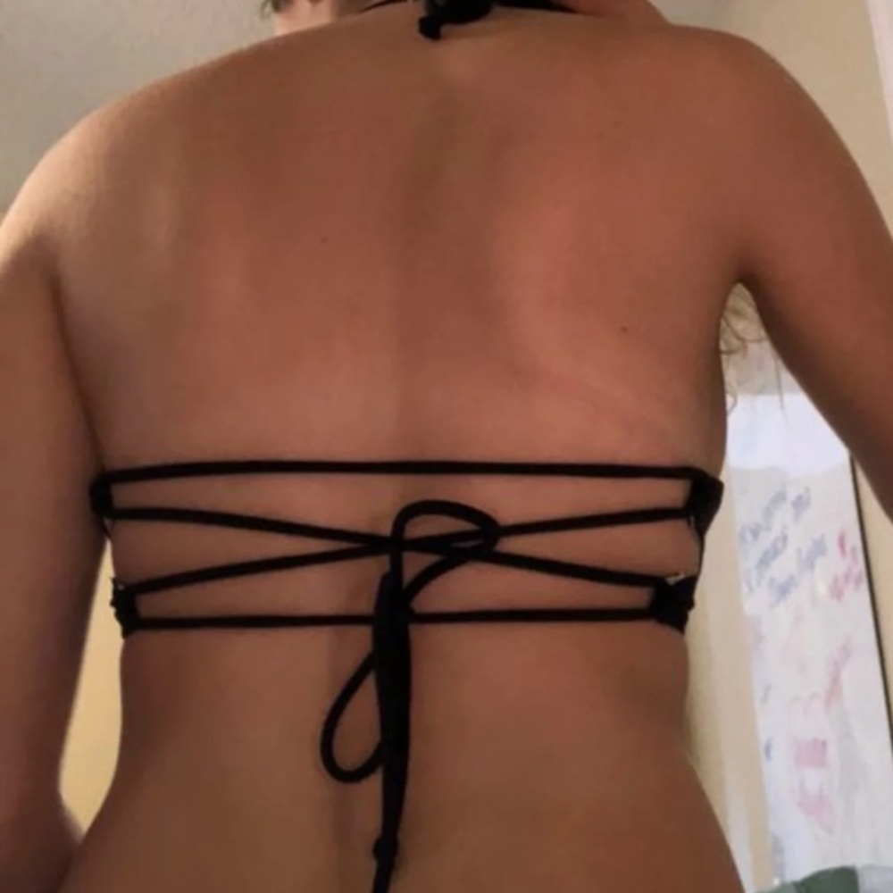 Pink bathing suit top